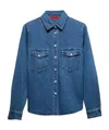 Maxco. Denim Blouse In Blue