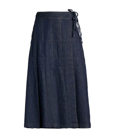Maxco. Denim Skirt In Blue