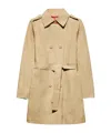 Maxco. Double-breasted Trench Coat In Brown