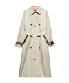 Maxco. Double-breasted Trench Coat In Brown