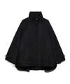 Maxco. Double-layer Wool A-line Coat In Black