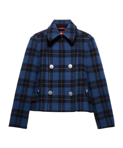 Maxco. Double-layer Wool Casual Jacket In Blue
