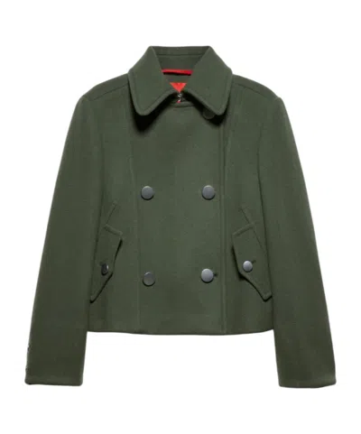 Maxco. Double-layer Wool Casual Jacket In Green