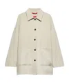 Maxco. Double-layer Wool Shirt Jacket In Neutral