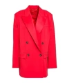 Maxco. Double-breasted Blazer In Red
