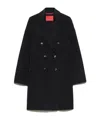 Maxco. Double-woven Wool Coat In Black