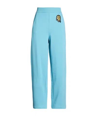 Maxco. Elastic Waist Sports Pants In Blue