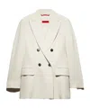 Maxco. Envers Satin Blazer In White