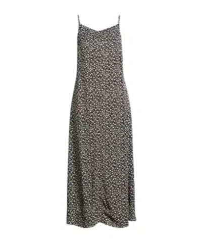 Maxco. Fitted Floral Dress In Black