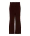 Maxco. Flared Casual Pants In Burgundy
