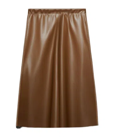 Maxco. Flared Skirt In Brown