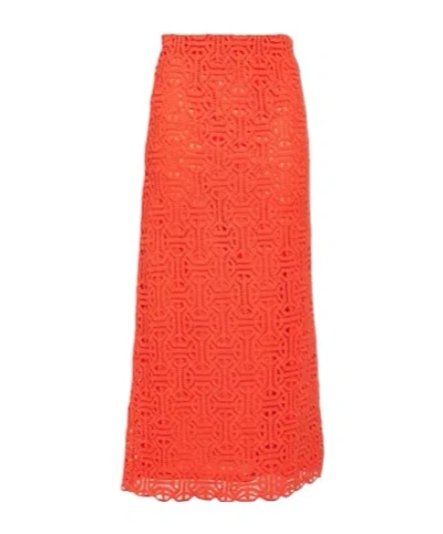 Maxco. Flared Skirt In Orange