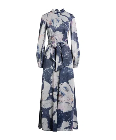 Maxco. Floral Bell-sleeve Dress In Multi
