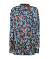 Maxco. Floral Pattern Shirt In Blue