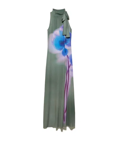 Maxco. Floral-print Jersey Maxi Dress In Multi