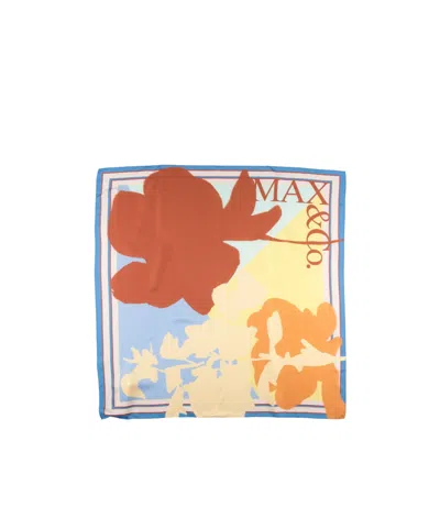 Maxco. Floral Printed Square Scarf In Multi