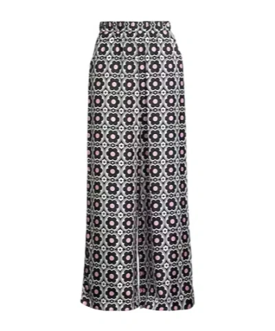 Maxco. Floral Trousers In Gray