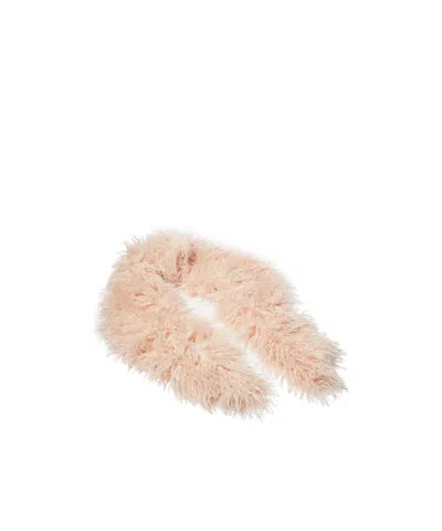 Maxco. Frise Plush Stole In Nude