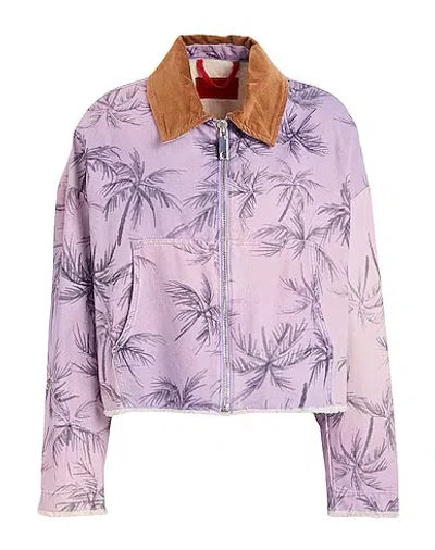 Maxco. Hawaiian Print Jacket In Purple