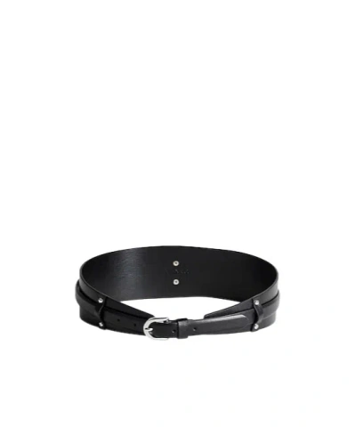 Maxco. High-waist Belts In Black