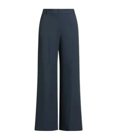 Maxco. High-waist Center Crease Casual Trousers In Green