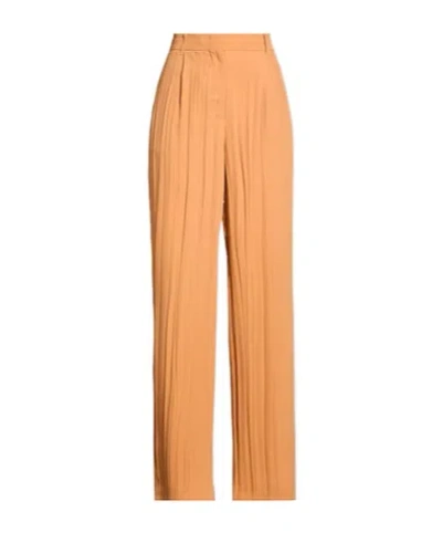 Maxco. High-waist Loose Suit Trousers In Orange