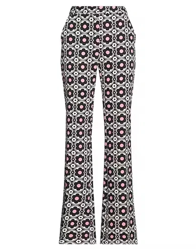 Maxco. High-waisted Flared Pants In Black