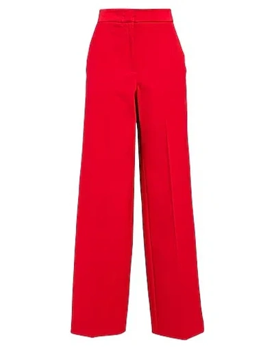 Maxco. High-waisted Loose Wide-leg Trousers In Red