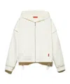 Maxco. Jersey And Nylon Bomber Jacket In White