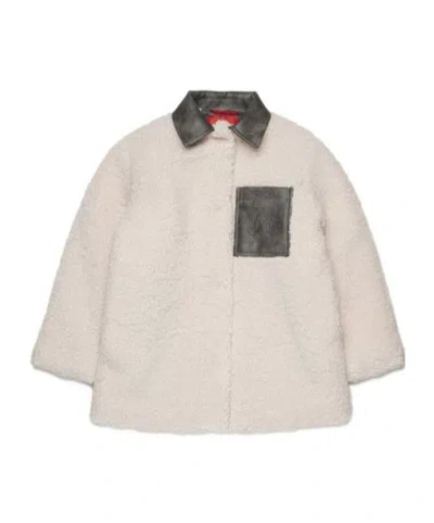 Maxco. Kids Chest Pocket Teddy Coat In Brown