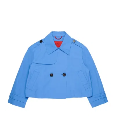 Maxco. Kids Double-breasted Coat In Blue