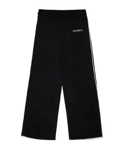 Maxco. Kids Maxp 59 Knitted Trousers In Black