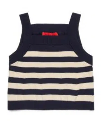 Maxco. Kids Striped Knitted Top In Black