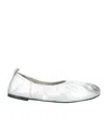 Maxco. Leather Ballet Flats In White