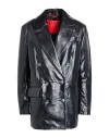 Maxco. Leather Blazer In Black