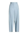 Maxco. Light Blue Draping Suit Trousers In Blue