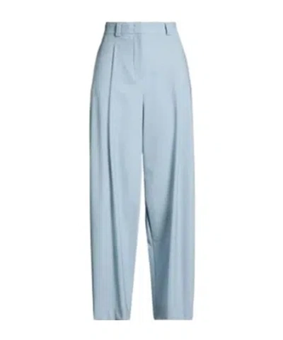 Maxco. Light Blue Draping Suit Trousers