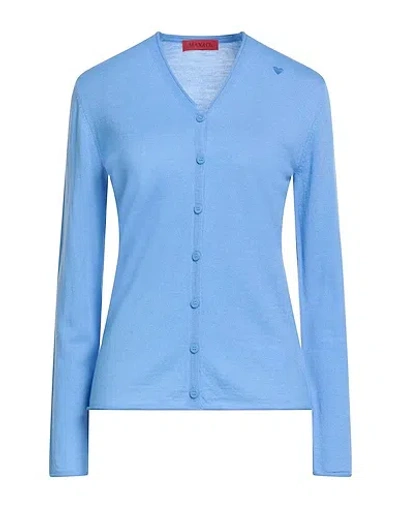 Maxco. Lightweight Wool Knit Sweater In Blue