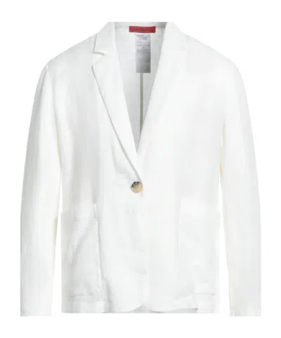 Maxco. Linen Suit Jacket In White