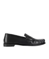 Maxco. Lizard-embossed Loafers In Black