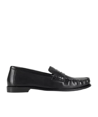 Maxco. Lizard-embossed Loafers In Black