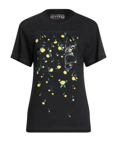 Maxco. Logo Crew Neck T-shirt In Black