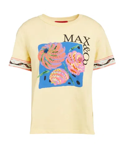 Maxco. Logo Crew Neck T-shirt In Multi