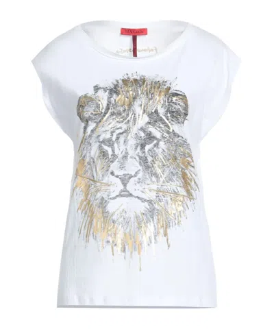 Maxco. Logo Crew Neck T-shirt In White