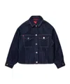 Maxco. Logo-patch Denim Jacket In Blue