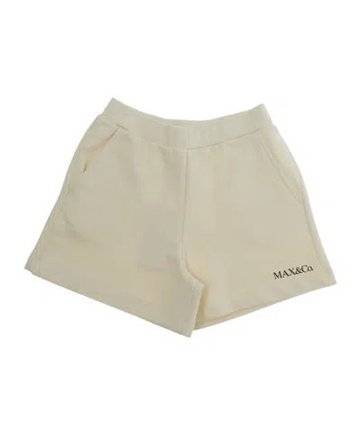 Maxco. Logo Shorts In Neutral