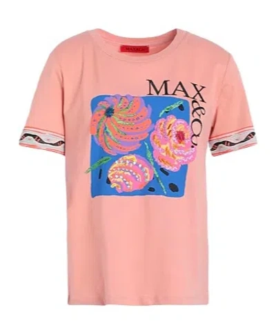 Maxco. Logo T-shirt In Pink