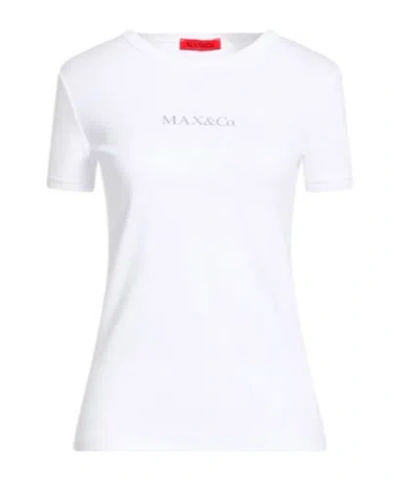 Maxco. Logo T-shirt In White