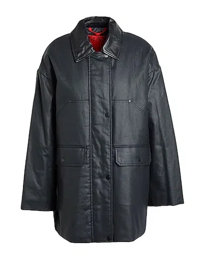 Maxco. Long Single-breasted Coat In Black