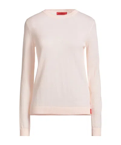 Maxco. Long Sleeve Crew Neck Sweater In Pink